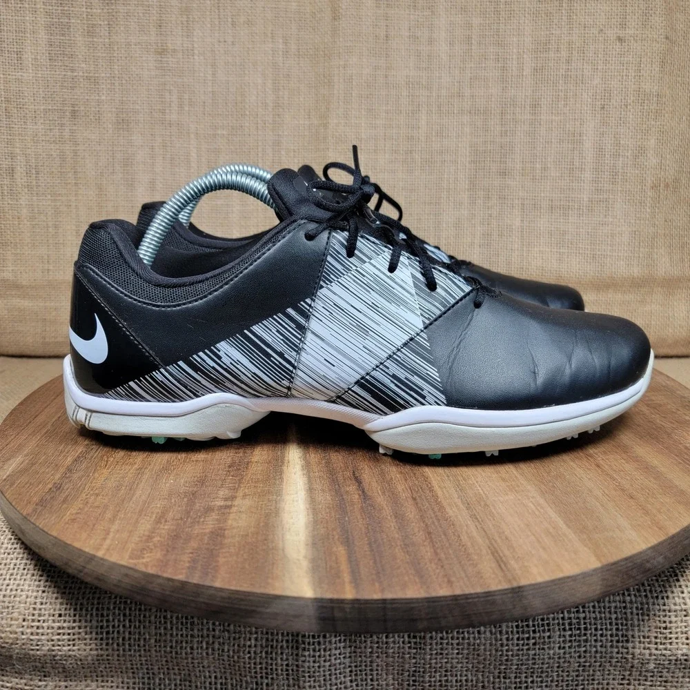 Nike Delight V Golf Shoes Black White Integrated Traction Athletic Women's 10